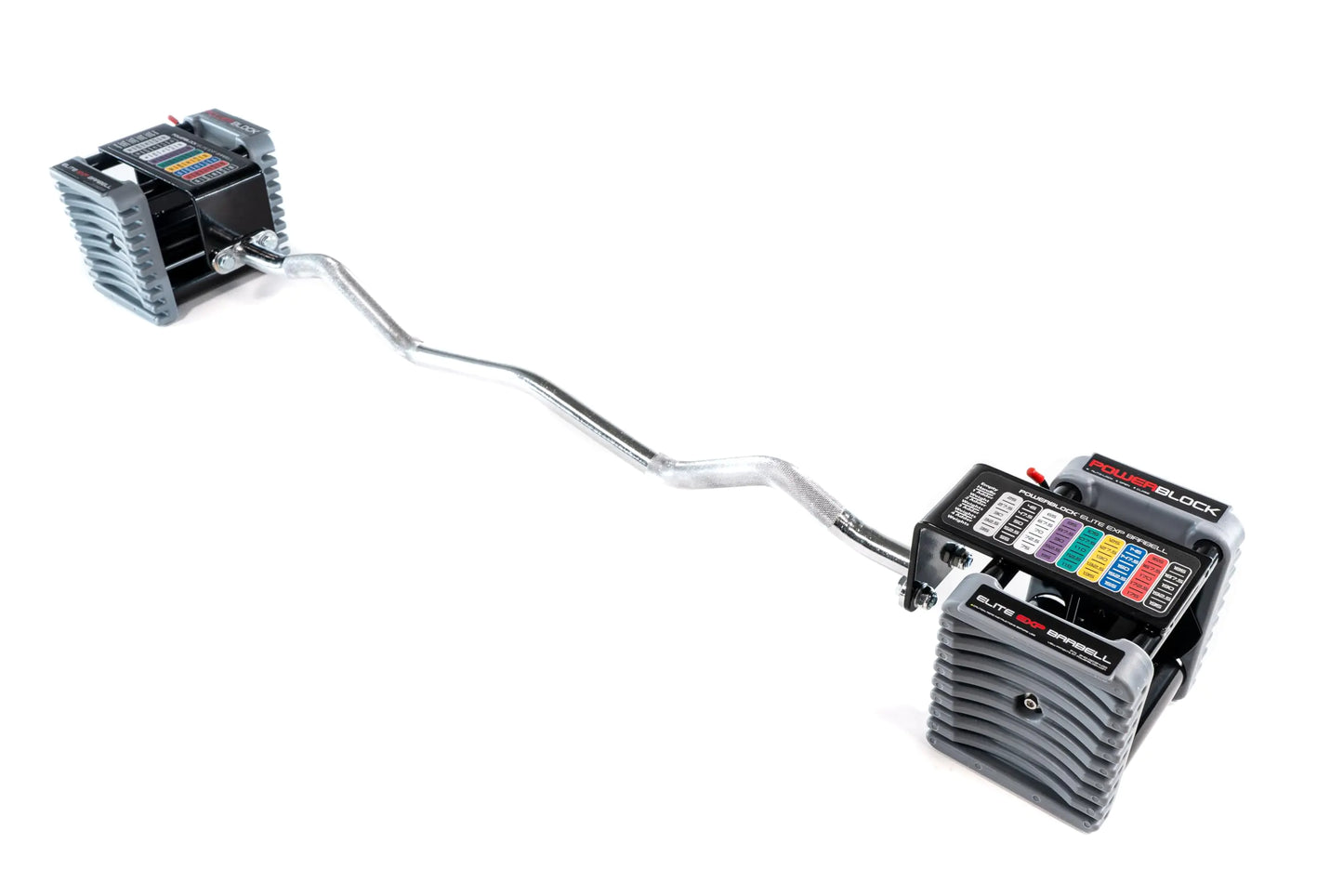 PowerBlock Elite EXP Series EZ Curl Bar – Compatible with Elite EXP Dumbbells Curling EZ Bar Weightlifting Weight Bar Workout Equipment Strength Training