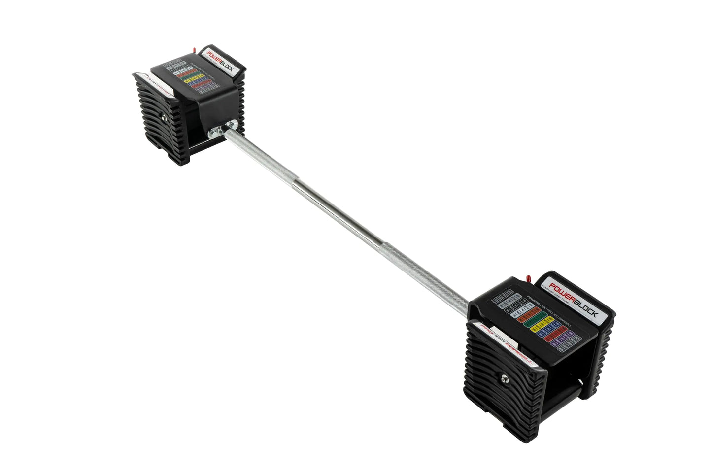 PowerBlock Pro 100 Straight Bar – Compatible Pro 100 Dumbbells Weightlifting Curling Bar Weight Bar Workout Equipment Strength Training