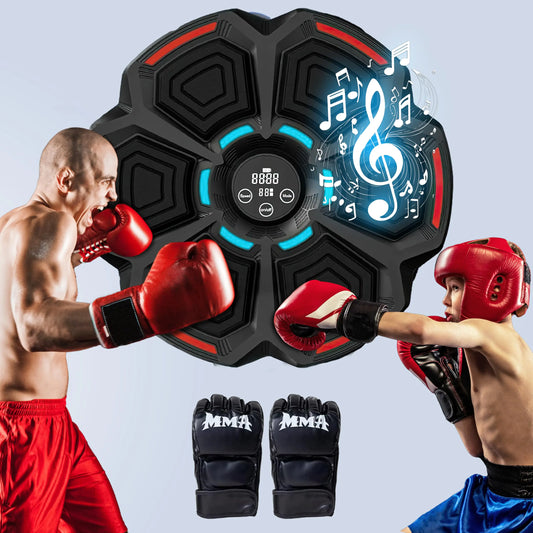 Music Boxing Machine Boxing Equipment Music Boxing Machine for Adults & Kids Boxing Machine Wall Mounted Music Music Punching Machine Boxing Music Punch Musical Boxing Machine with Gloves