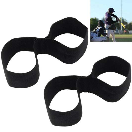 Tobefore 2Pcs Baseball Swing Trainer Bands Baseball Training Aids for Hitting Baseball Softball Training Equipment for Beginner Players Training